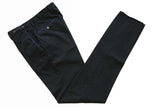 PT01 Trousers: 37/38, Black with purple trim, flat front, cotton/elastane