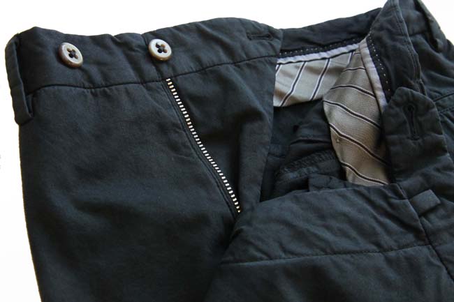 PT01 Trousers: 28/29, Washed black, flat front, cotton