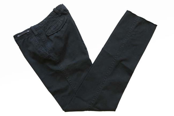 PT01 Trousers: 38, Black, flat front, cotton