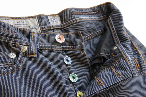 PT05 Jeans: 35/36, Washed blue stripes, 5-pocket, cotton/elastane