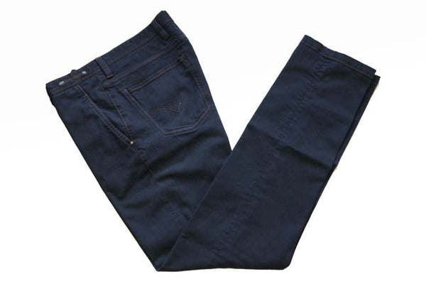 PT01 Jeans: 35/36, Navy blue, flat front, cotton/elastane