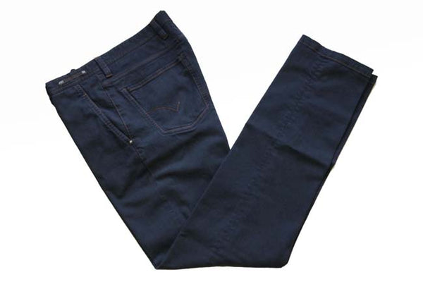 PT01 Jeans: 33/34, Navy blue, flat front, cotton/elastane