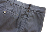 PT01 Trousers: 35/36, Blue melange, flat front, cotton/polyester