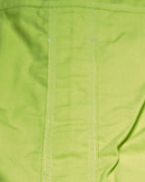 Brioni Sport Shirt L Chartreuse Green Hidden Button Down Collar