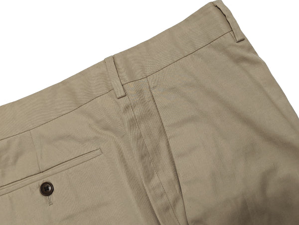 Ralph Lauren Purple Label Trousers 34 Tan Flat front Cotton