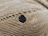 Ralph Lauren Purple Label Trousers 38 Tan Flat front Cotton Corduroy