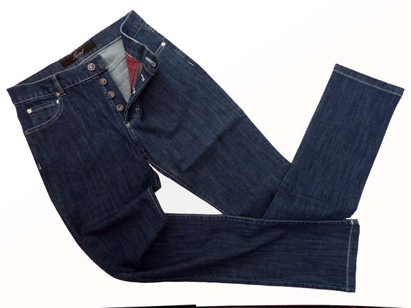 Marco Pescarolo Tantal Jeans: 34 Navy Blue 5 pocket, cotton/elastan