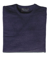 The Wardrobe Sweater Blue heather, crew neck, pure lambswool