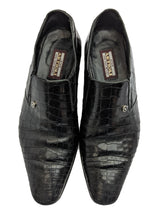 Artioli Slip-On Shoes 9 Black Crocodile Loafers