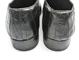 Artioli Slip-On Shoes 9 Black Crocodile Loafers