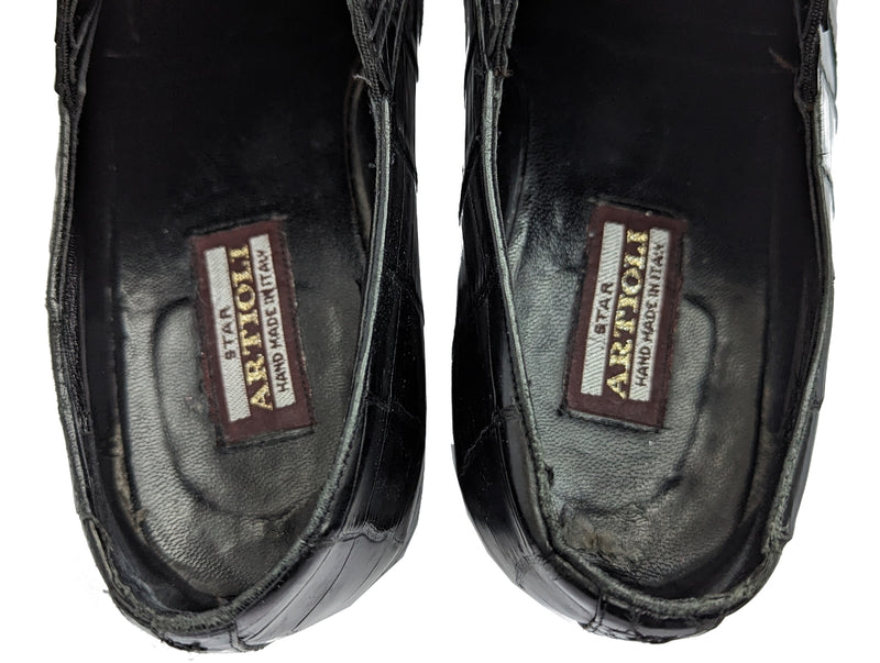 Artioli store crocodile shoes