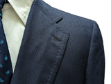 Cesare Attolini Sport Coat: 41/42R, Navy Blue, 2-button, wool hopsack