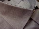 Barba Shirt: 15.75, Grey, spread collar, pure cotton