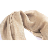 Battisti Scarf: Oatmeal beige Pure lightweight cashmere whisper