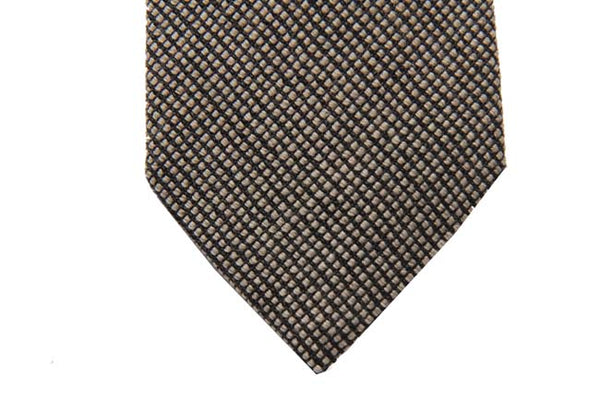 Battisti Tie: Oatmeal brown melange, pure wool