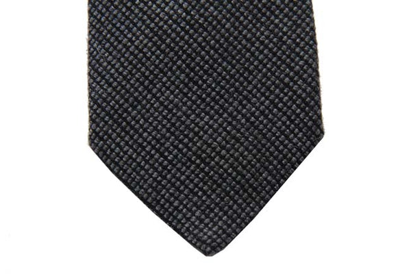 Battisti Tie: Charcoal grey melange, pure wool