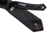 Battisti Tie: Charcoal grey melange, pure wool