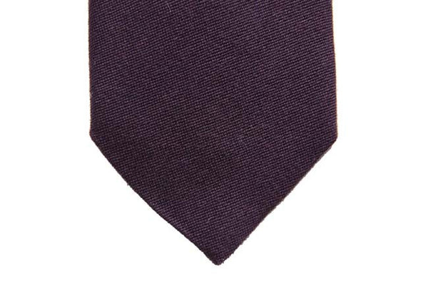 Battisti Tie: Dark purple, pure wool