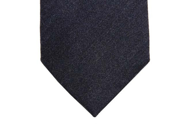 Battisti Tie: Soft navy blue, pure wool