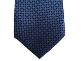 Battisti Tie: Mid blue lattice weave, hidden pocket, pure silk
