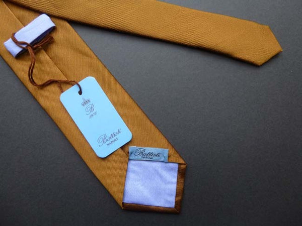 Battisti Tie: Solid bronze twill, pure silk