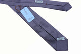 Battisti Tie: Brown with periwinkle blue square pattern, pure silk