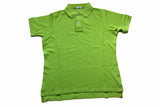 FINAL SALE Battisti Polo Shirt: Lime green, 2-button polo, cotton pique