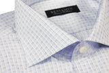 Benjamin Dress Shirt: Blue & Teal Plaid