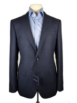 Benjamin Suit x Loro Piana Dark Blue 2-button Slim Fit Textured Wool