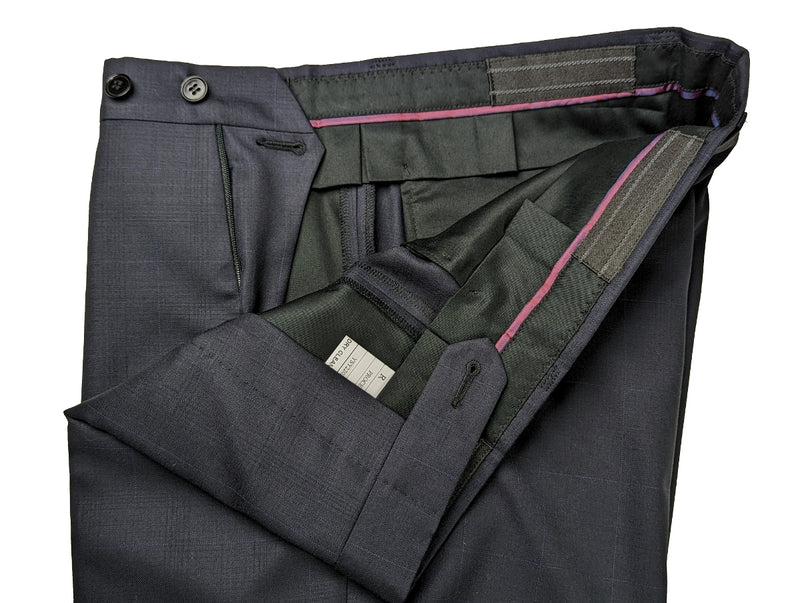 Benjamin Suit Midnight Blue Windowpane 2-Button Wool