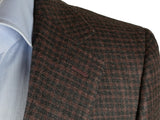 Benjamin x Zegna Cloth Sport Coat Burgundy Check 2-button Slim Fit Wool/Silk/Cashmere