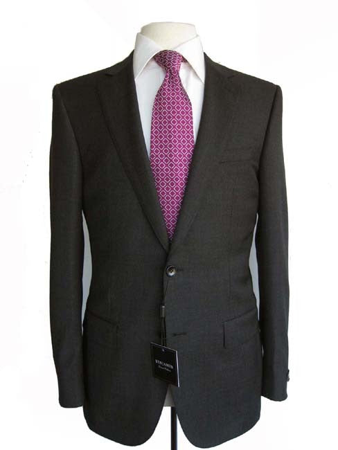 Benjamin Sartorial Suit: Charcoal gray, 2-button Classico II model, super 140's wool