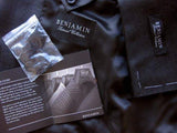Benjamin Sartorial Suit: 38L, Charcoal gray, 2-button Napoli model, super 140's wool