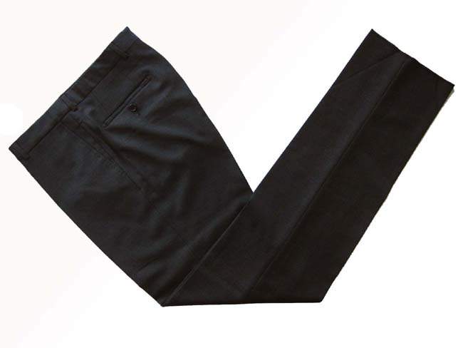 Benjamin Sartorial Suit: 38L, Charcoal gray, 2-button Napoli model, super 140's wool