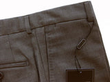 Benjamin Trousers: Solid medium gray, flat front, super 140's wool