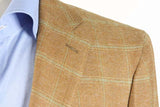 Final Sale Benjamin Sartorial Sport Coat: Tan Windowpane