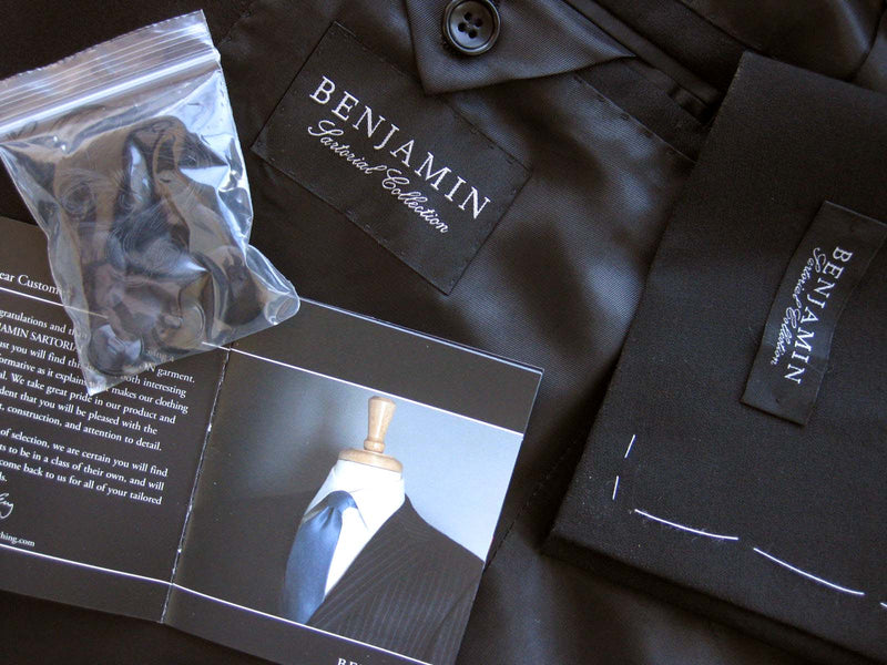 Benjamin Sartorial Tuxedo: Scala, Black, 1-button Scala model, supefine wool faille