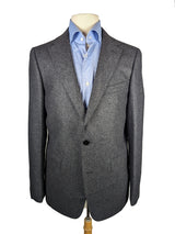 Benjamin Suit Mid Charcoal 2-Button REDA Wool Flannel
