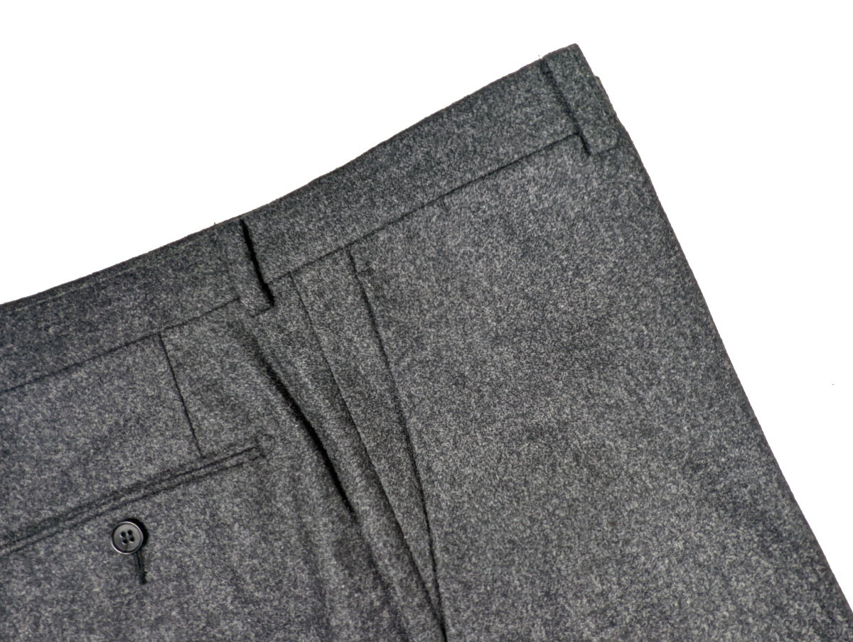 Benjamin Suit Mid Charcoal 2-Button REDA Wool Flannel – eHABERDASHER