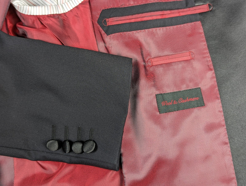 Benjamin Sample Tuxedo Black 1-button superfine wool/cashmere