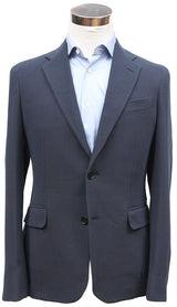 Final Sale Bella Spalla Sport Coat: Navy Weave, 2-button, cotton/elastane