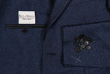 Bella Spalla Sport Coat: Navy twill, 2-button, pure wool - guabello
