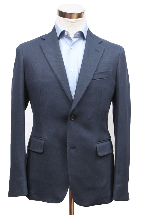 Final Sale Bella Spalla Sport Coat: Washed Navy Twill, 2-button, cotton/elastane