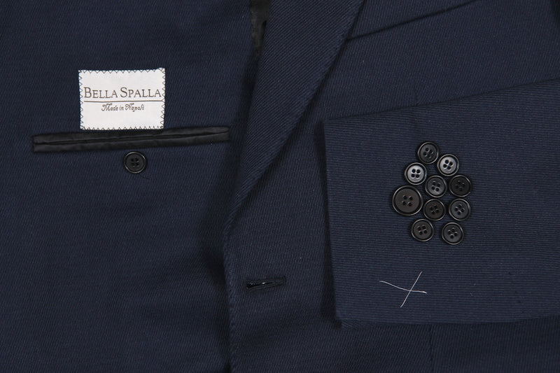 Final Sale Bella Spalla Sport Coat: Washed Navy Twill, 2-button, cotton/elastane