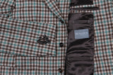 Final Sale Benjamin Sport Coat, Tan and green check,  3 rolling 2-button, pure wool - Lan di Pray