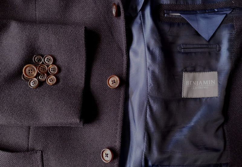 Benjamin Sport Coat: Soft Navy Blue, 3 roll 2-button, cashmere/wool - Zegna