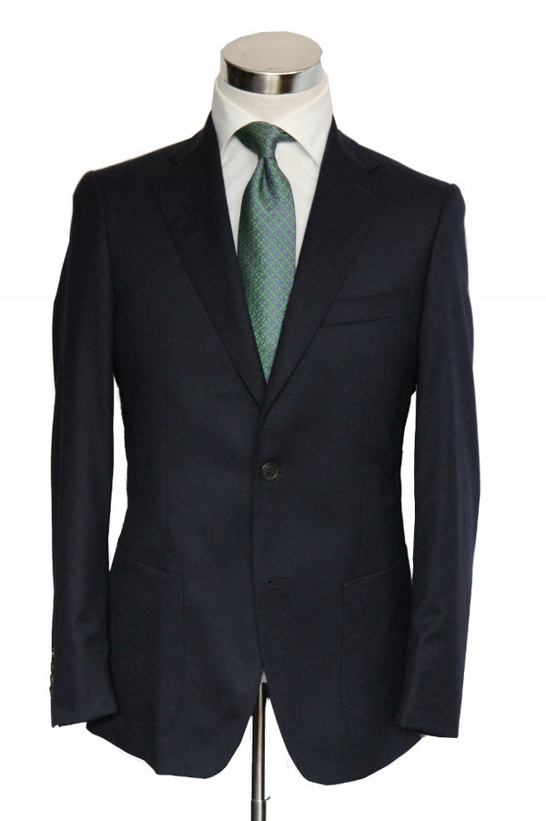 Benjamin VBC Jacket Navy Doeskin Flannel, 2-button pure wool