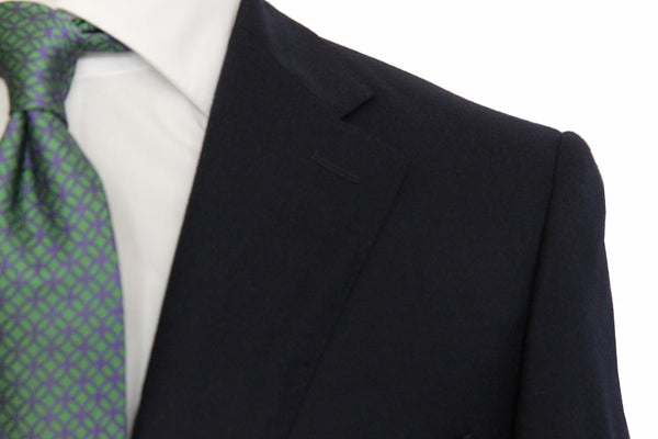 Benjamin VBC Jacket Navy Doeskin Flannel, 2-button pure wool