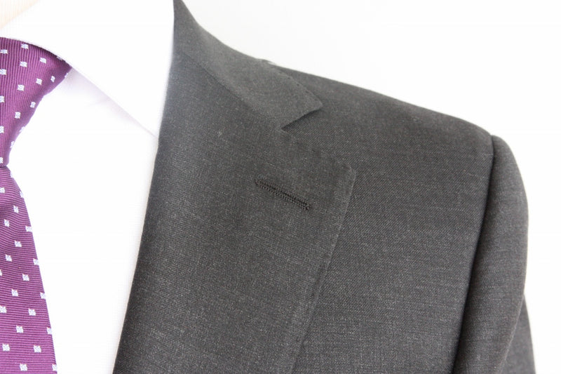 Benjamin Sartorial Suit: Charcoal grey, 2-button Nobile model, super 140's wool