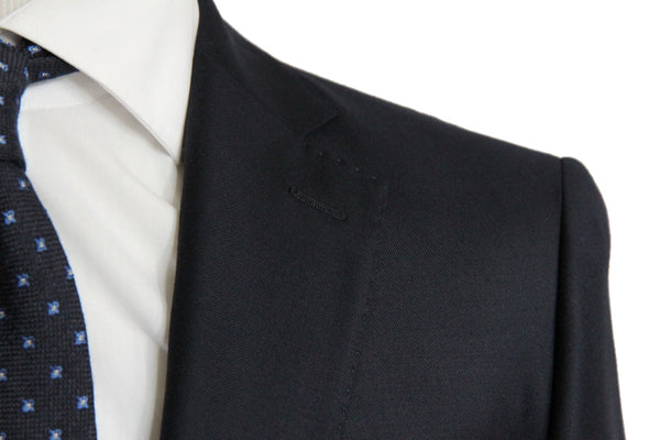 Benjamin Suit Navy Blue Half canvas Caruso 2-button super 110's wool VBC